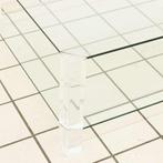 Vintage Salontafel Glas en Plexiglas Voeten, Huis en Inrichting, Tafels | Salontafels, Ophalen of Verzenden, Nieuw