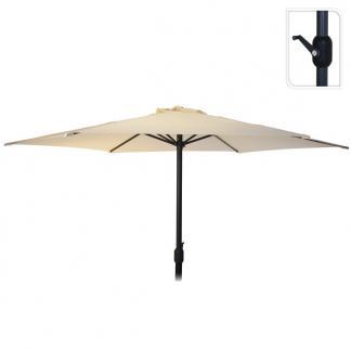 Parasol | Gardalux | Ø 270 cm (Crème, Rond), Tuin en Terras, Parasols, Nieuw, Verzenden