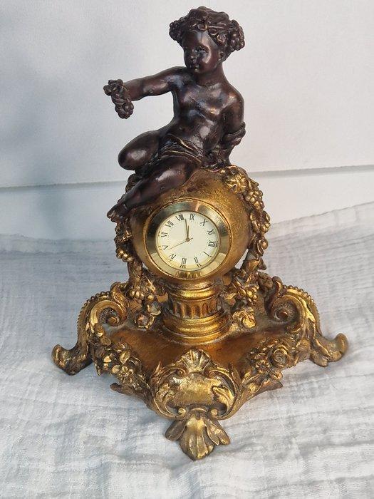 Tafelklok - Antiek Glas, Hout, Keramiek, Verchroomd -, Antiek en Kunst, Curiosa en Brocante