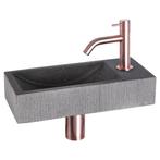 Fonteinset Differnz Ribble Natuursteen 38x18x8 cm Zwart Met, Ophalen of Verzenden, Nieuw, Overige typen