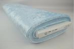 Crushed velvet – Baby blauw – Velours de panne, Blauw, 120 cm of meer, Ophalen of Verzenden, Polyester