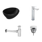 Sani Royal Keramische Waskomset Nero Mat Zwart, Nieuw