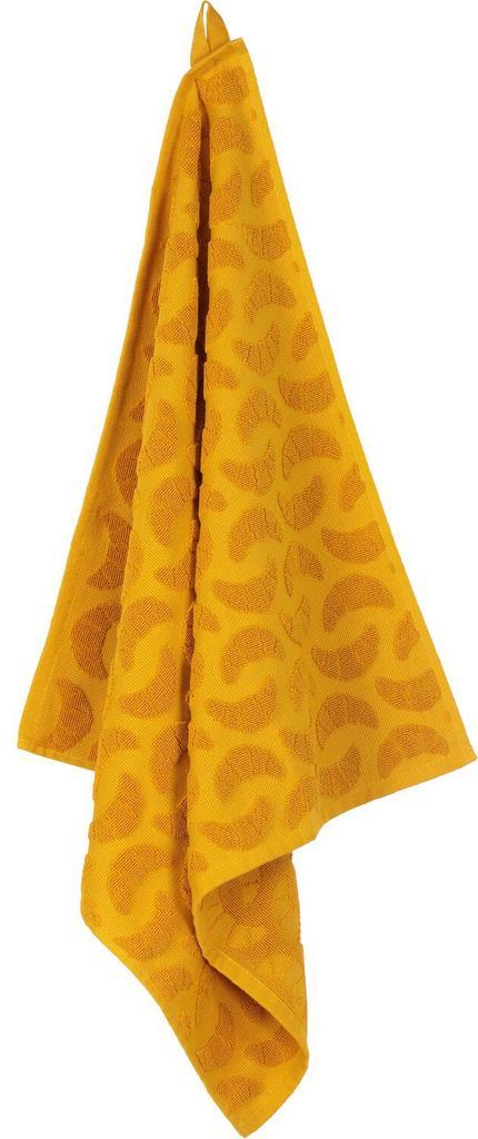 HEMA Keukendoek - 50 x 50 - katoen - okergeel croissant, Huis en Inrichting, Keuken | Textiel, Nieuw, Verzenden