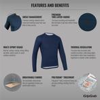 GRIPGRAB RIDE THERMAL THERMOSHIRT LANGE MOUWEN BLAUW UNISEX, Nieuw, Overige maten, Onderkleding, Gripgrab