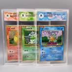 Pokémon - 3 Graded card - TRIS Starter -> Base Set:, Nieuw