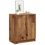 vidaXL Schoenenkast 59x35x70 cm bewerkt hout oud houtkleurig, Huis en Inrichting, Kasten | Overige, Verzenden, Nieuw