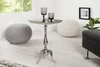 Filigraan bijzettafel TRAYFUL 55cm zilveren aluminium, Ophalen of Verzenden, Nieuw