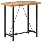 vidaXL Bartafel 110x55x107 cm massief mangohout en ijzer, Verzenden, Nieuw