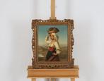 Europese school (XIX) - Portret Italiaanse met druiven, Antiek en Kunst, Kunst | Schilderijen | Klassiek