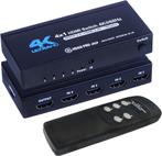 DrPhone HS6 4K HDMI Switch 4x1 4K@60Hz - 4 IN 1 Out met IR-a, Audio, Tv en Foto, Nieuw, Verzenden