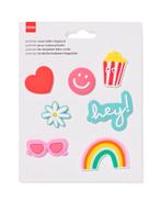 HEMA Patches letter klapkrat vrolijk, Verzenden, Nieuw
