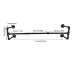 Stevige Metalen Kledingrail Wandmodel – 115 cm, Huis en Inrichting, Woonaccessoires | Kapstokken, Verzenden, Nieuw