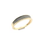 Gouden ring pavé gezet met diamanten | 0,37 ct. (pave), 18 tot 19, Gebruikt, Overige kleuren, Ophalen of Verzenden