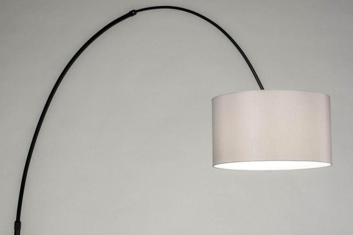 Rietveld Vloerlampen - Zwart, Grijs - Stof, Metaal, Huis en Inrichting, Lampen | Vloerlampen, Verzenden