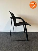 Vergaderstoel - Thonet - Zwart - nieuwe zwarte stoffering, Vergader- of Presentatieruimte, Ophalen of Verzenden, Gebruikt, Stoel
