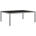 vidaXL Tuintafel 200x150x74 cm poly rattan grijs, Tuin en Terras, Tuintafels, Verzenden, Nieuw