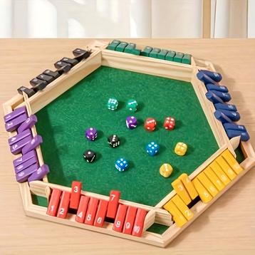 WOOD CITY Shut The Box voor 6 spelers - Kleurrijk NU 29.95 beschikbaar voor biedingen