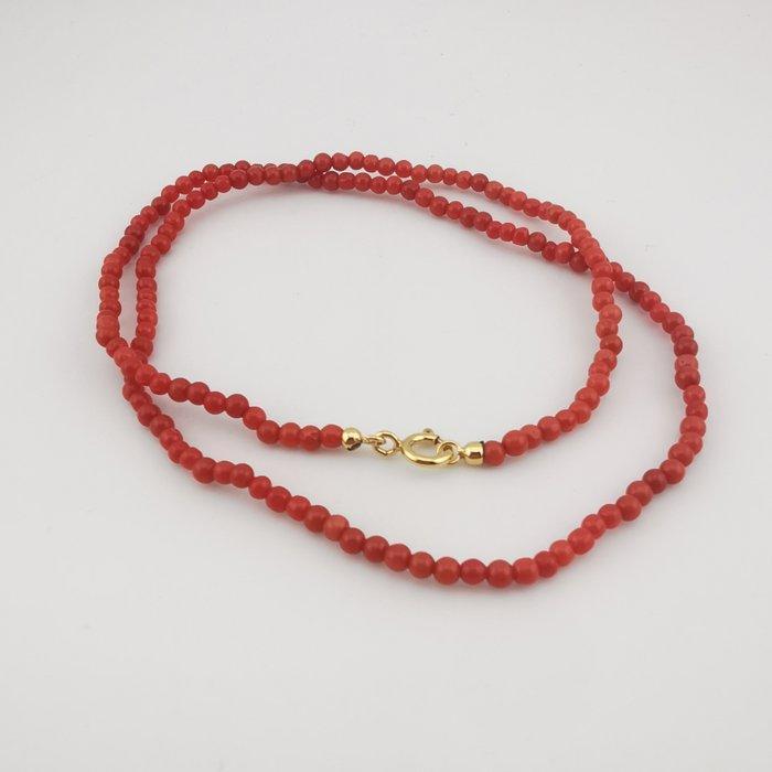 Koraal - Zilver - Halsketting - ambachtelijke bewerking, Verzamelen, Mineralen en Fossielen