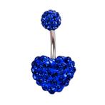 Fako Bijoux - Navelpiercing - Disco Dots Duo - Hart -, Verzenden, Nieuw