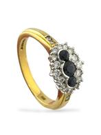 Ring - 18 karaat Geel goud, 18K geelgouden ring met, Sieraden, Tassen en Uiterlijk, Ringen, Nieuw