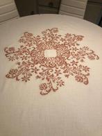 Tafelkleed - 170 cm - 170 cm - Linnen tafelkleed met, Antiek en Kunst, Antiek | Kleden en Textiel