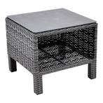 Bijzettafel Soho Forte open 50x50 cm - antraciet, Huis en Inrichting, Ophalen of Verzenden, Nieuw, Zwart