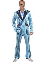 Herenpak 70s Blauw Met Strepen, Ophalen of Verzenden, Nieuw