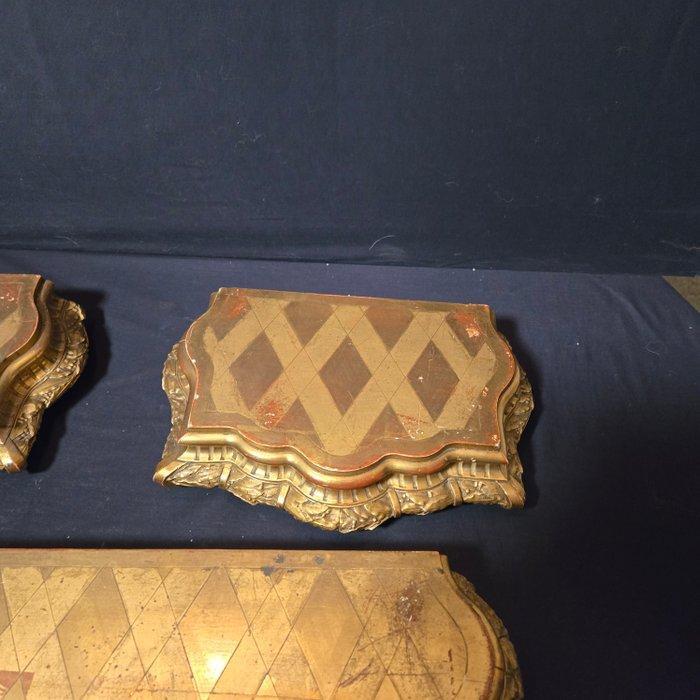 Pendule (3) - Consoles Napoleon III Hout - 1880 - Topstaat, Antiek en Kunst, Antiek | Klokken