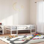 vidaXL Kinderbedframe massief grenenhout wit 90x190 cm, Huis en Inrichting, Slaapkamer | Bedden, 90 cm, Eenpersoons, Verzenden