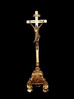 Reliekhouder - Hout - 1850-1900 - Groot altaarkruisbeeld –