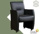 Leren eetkamerstoel Pleasure - Toledo Pacific (donkerblauw), Huis en Inrichting, Stoelen, Eigentijds, Modern, Blauw, Nieuw, Leer