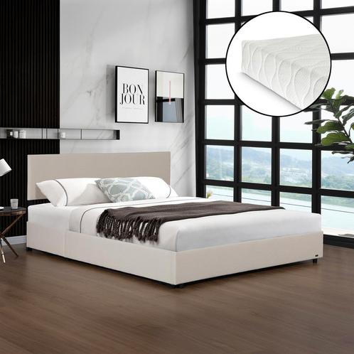 Tweepersoonsbed Juva met matras en opbergruimte 160x200 cm b, Huis en Inrichting, Slaapkamer | Matrassen en Bedbodems, Nieuw, Verzenden