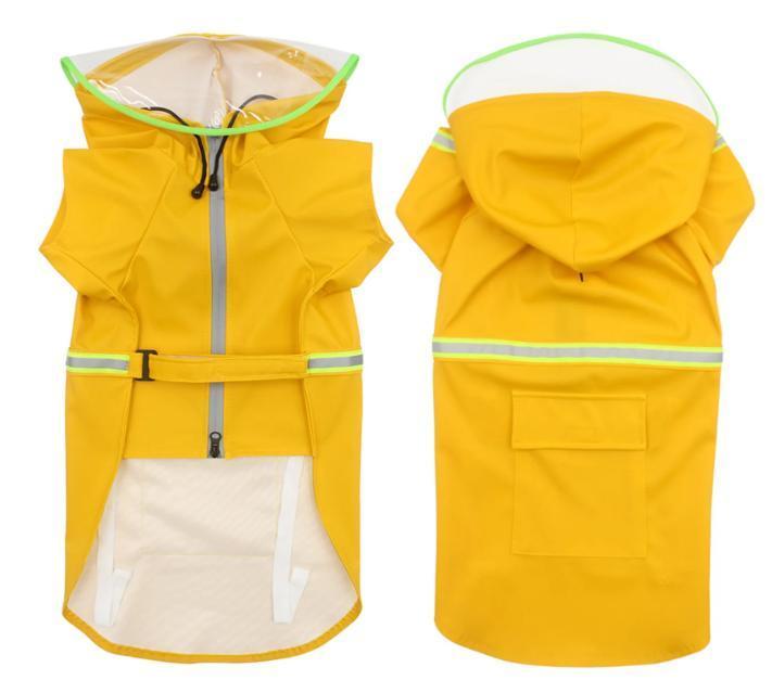 Hondenregenjas met Kap –Waterdicht, Winddicht en Reflecteren, Dieren en Toebehoren, Hondenkleding, Nieuw, Verzenden