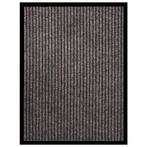 vidaXL Deurmat 60x80 cm gestreept beige, Verzenden, Nieuw