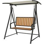 TRUUSK Hollywoodschommel met Verstelbaar Zonnedak - 2-zits T, Verzenden, Nieuw