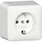 Gira wandcontactdoos + RA opbouw wit - 444014, Ophalen of Verzenden, Nieuw