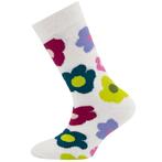 Meisjessokken Ewers - Creme met Bloemen Fuchsia&Turquoise&Li, Meisje, Nieuw, Ophalen of Verzenden, Ewers