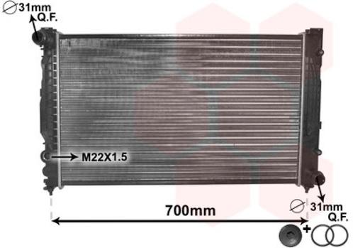 RADIATOR VOOR AUDI A4 B5 1994-1998 4B0121251AE, Auto-onderdelen, Airco en Verwarming, Nieuw, Ophalen of Verzenden