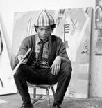 Pierre Houles - Jean Michel Basquiat in his Studio NYC 1982, Antiek en Kunst