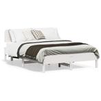 vidaXL Bedframe zonder matras massief grenenhout wit 120x190, Verzenden, Wit, Nieuw, 190 cm of minder