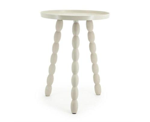 Bijzettafel Bean - off-white | BY-BOO, Huis en Inrichting, Tafels | Bijzettafels, Nieuw, Ophalen of Verzenden