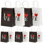 Fako Bijoux® - 12 Papieren Uitdeeltasjes Love - 15x8x21cm -, Verzenden, Nieuw