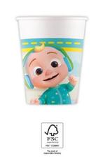 Cocomelon Bekers Karton 200ml 8st, Hobby en Vrije tijd, Feestartikelen, Verzenden, Nieuw