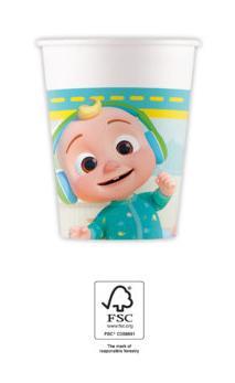 Cocomelon Bekers Karton 200ml 8st, Hobby en Vrije tijd, Feestartikelen, Nieuw, Verzenden