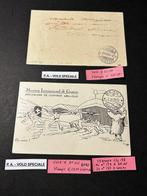Envelop (2) - Zwitserland - 2 Speciale Vliegreizen 1925:, Postzegels en Munten, Gestempeld