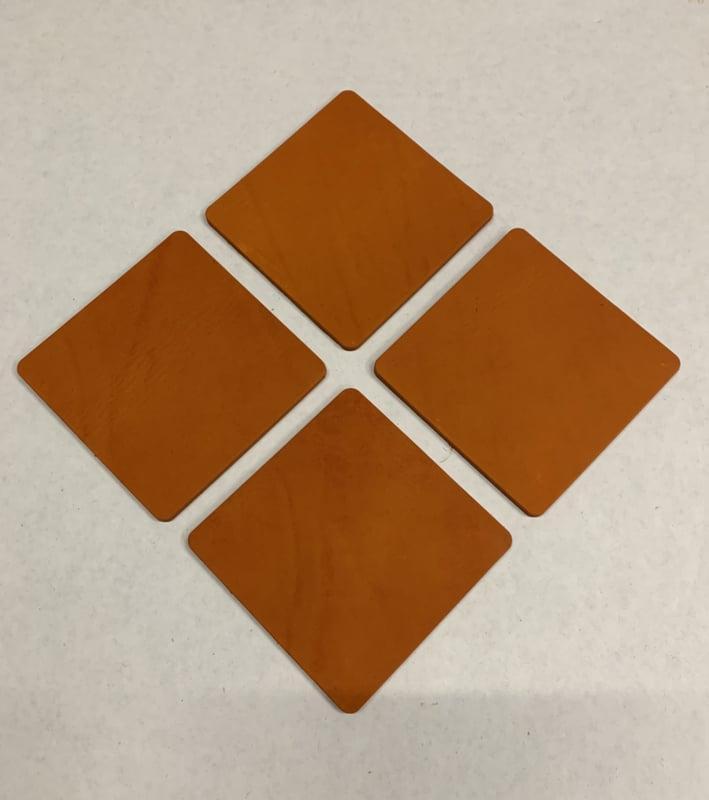 Lederen onderzetter vierkant / onderzetter leer in 19, Auto-onderdelen, Overige Auto-onderdelen, Nieuw, Ophalen of Verzenden