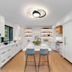 Dimbare LED plafondlamp 40W zwart met afstandsbediening, Verzenden, Nieuw