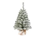 Imperial kunst kerstboom, 75 cm, besneeuwd, jute zak, voor, Huis en Inrichting, Woonaccessoires | Kunstplanten en Kunstbloemen