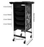 Kapperswagen met 5 Uittrekbare Lades en Wielen, Verzenden, Nieuw