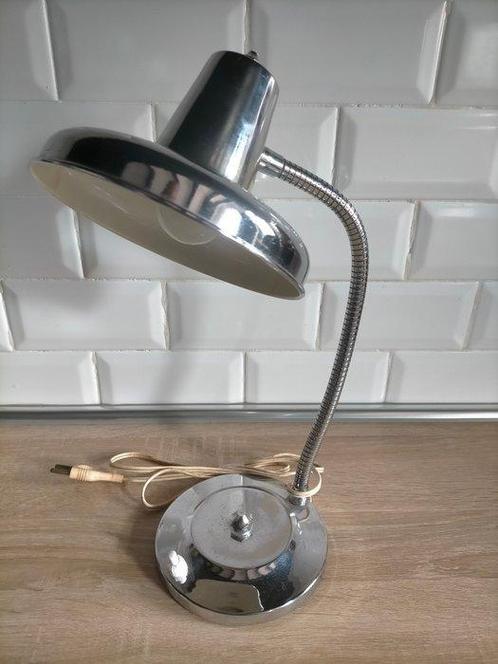 Lamp - Staal - Stalen lamp jaren 50, Antiek en Kunst, Curiosa en Brocante